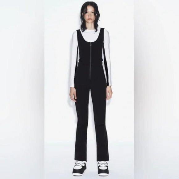 Zara WINDPROOF AND WATERPROOF FLARED OVERALLS SKI COLLECTION Women's Medium - Picture 1 of 6